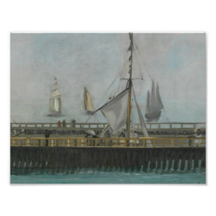 Foto Edouard Manet - El espigón de Boulogne-sur-Mer