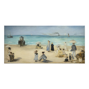 Foto Edouard Manet - En la playa, Boulogne-sur-Mer