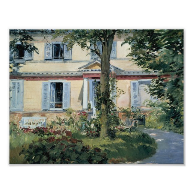 Foto Edouard Manet - La casa en Rueil (Frente)