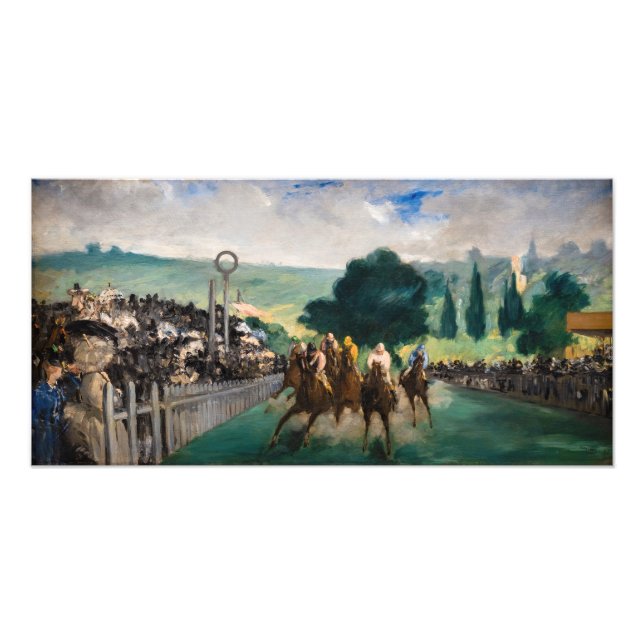 Foto Edouard Manet - Las Carreras en Longchamp (Frente)