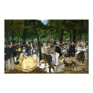 Foto Edouard Manet - Música en los jardines de las Tull