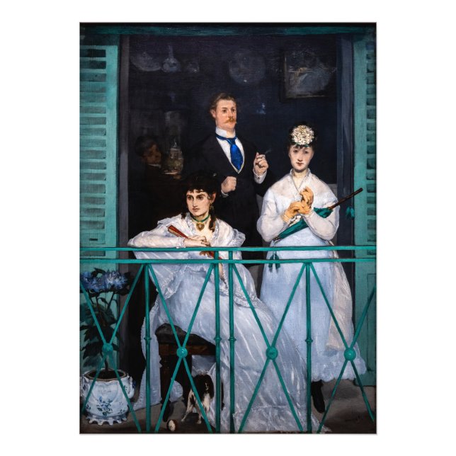Foto Edouard Manet - The Balcony / Le Balcon (Frente)