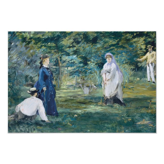 Foto Edouard Manet - Un juego de croquet (Frente)