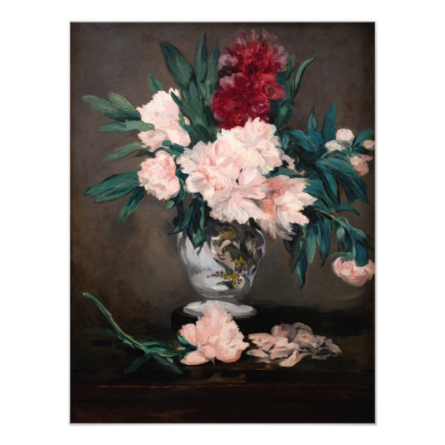 Foto Edouard Manet - Vase de Peonies en Pedestal pequeñ (Frente)