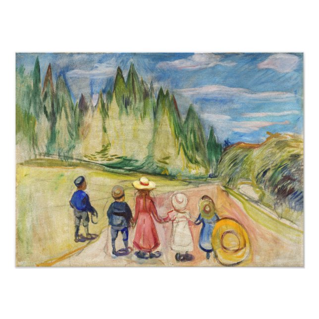 Foto Edvard Munch - El bosque de cuento de hadas (Frente)