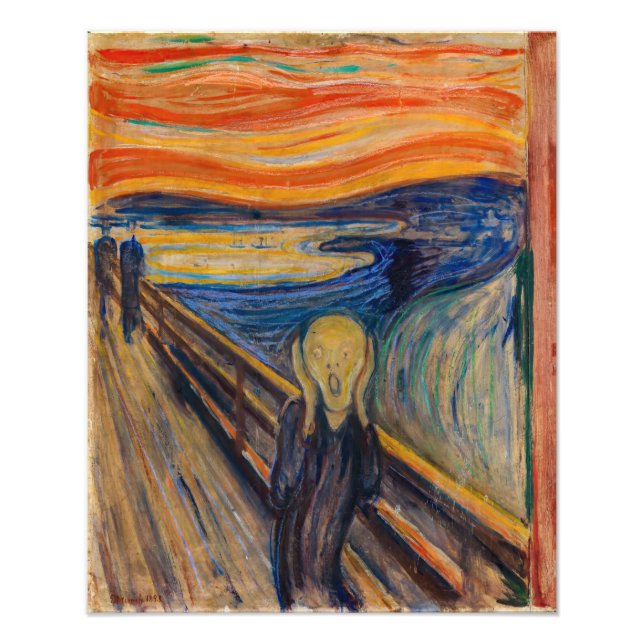 Foto Edvard Munch - El Grito 1893 (Frente)