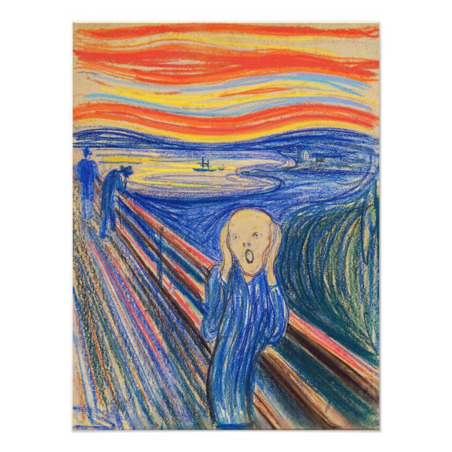Foto Edvard Munch - El Grito 1895 (Frente)