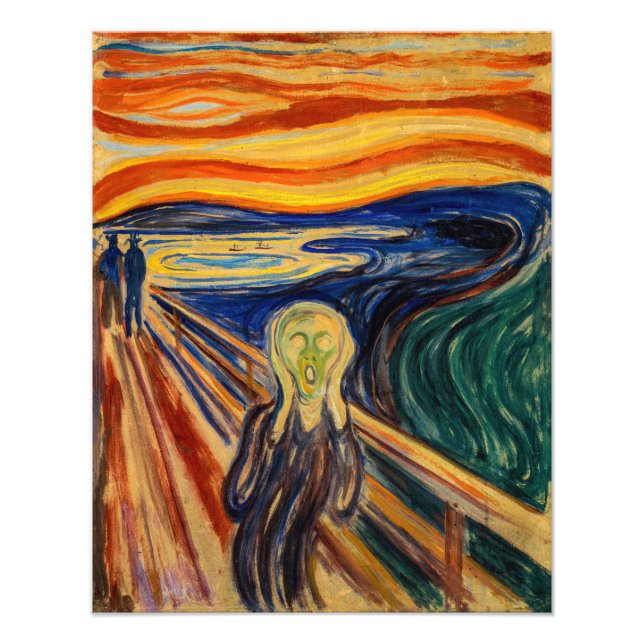 Foto Edvard Munch - El Grito 1910 (Frente)