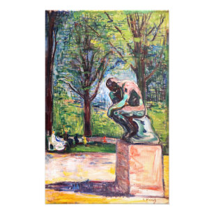 Foto Edvard Munch - El pensador de Rodin