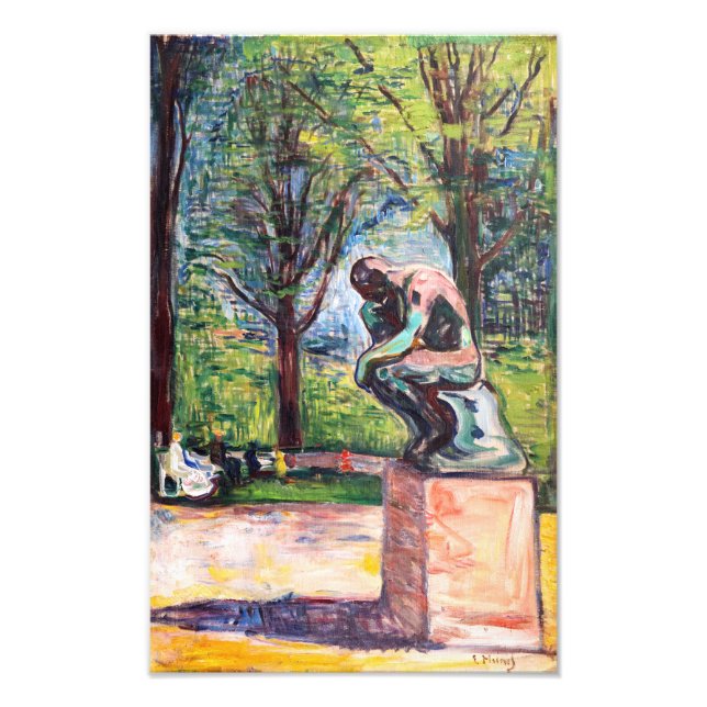 Foto Edvard Munch - El pensador de Rodin (Frente)