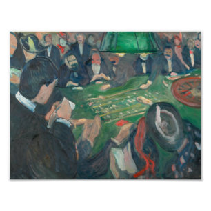 Foto Edvard Munch - En la mesa de la ruleta