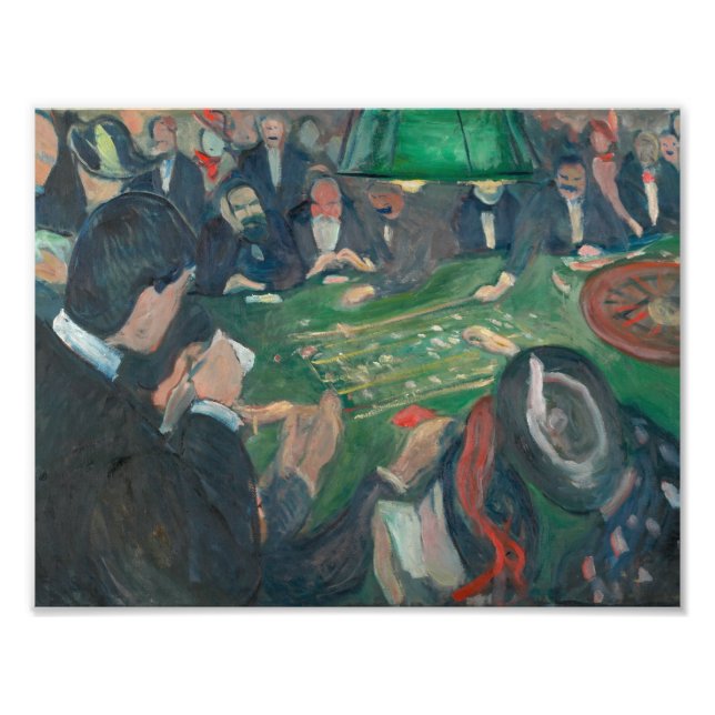 Foto Edvard Munch - En la mesa de la ruleta (Frente)