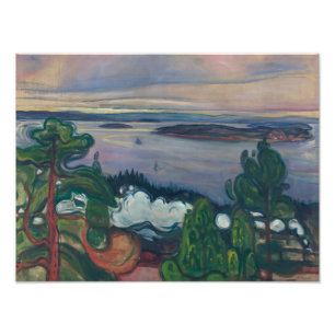 Foto Edvard Munch - Humo de tren
