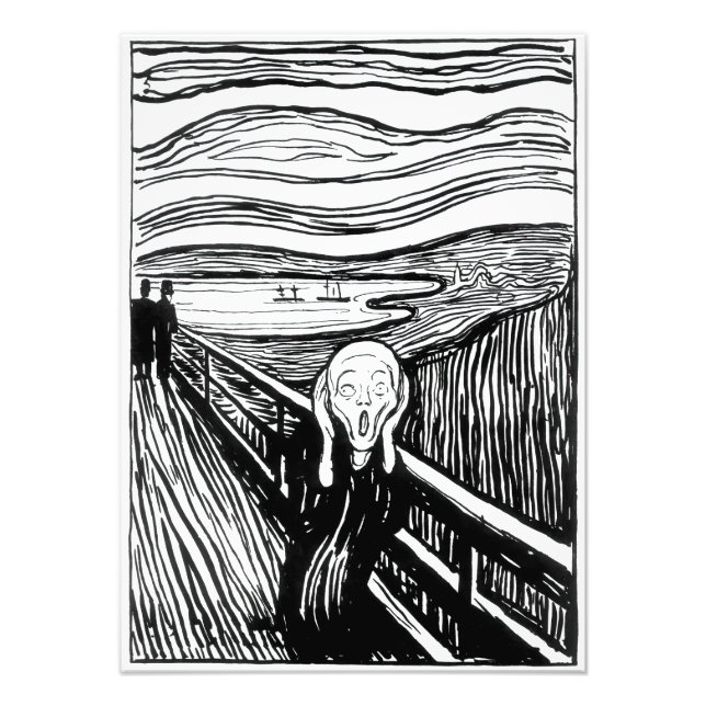 Foto Edvard Munch - La litografía de la crema (Frente)