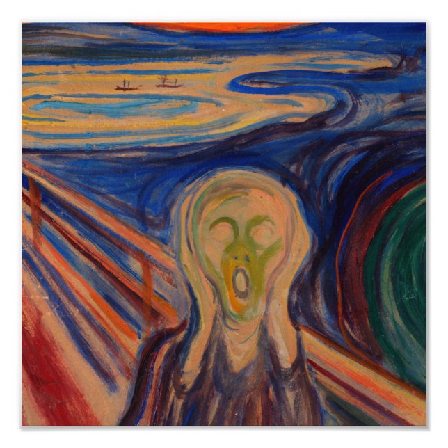 Foto Edvard Munch The Scream 1910 (Frente)