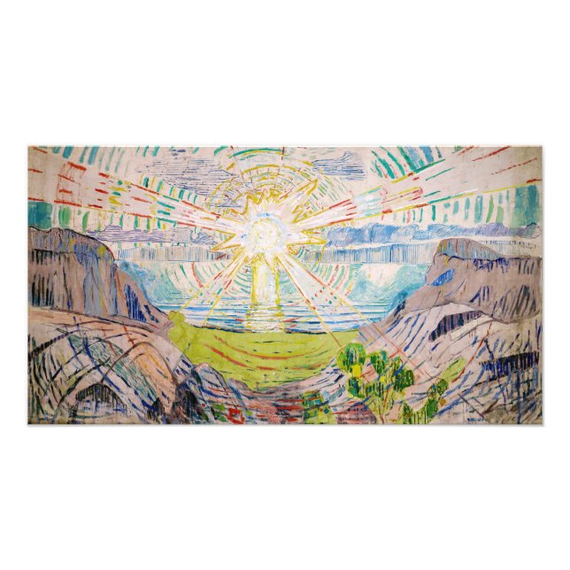 Foto Edvard Munch - The Sun 1910 (Frente)