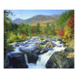 Foto EE. UU., Nueva York. Una cascada en el Adirondack