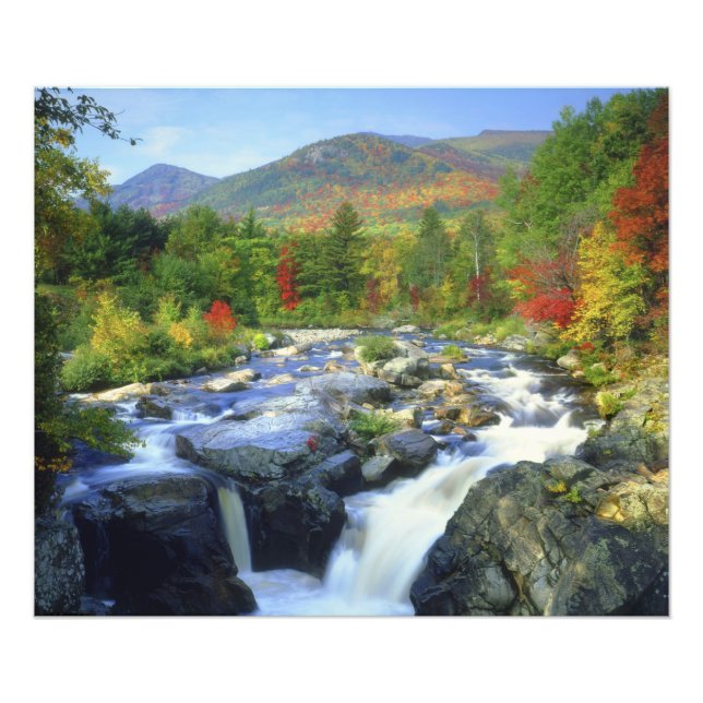 Foto EE. UU., Nueva York. Una cascada en el Adirondack (Frente)