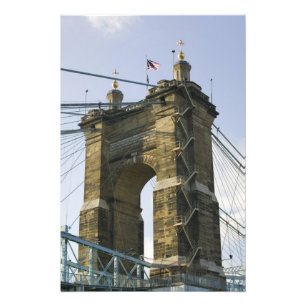 Foto EE. UU., Ohio, Cincinnati: Suspensión Roebling