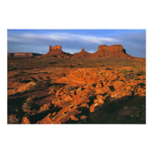 Foto EE. UU., Utah, Valle del Monumento. Luz del atarde