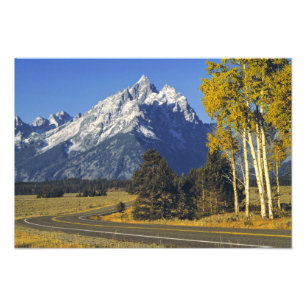 Foto EE. UU., Wyoming, Grand Teton NP. Teton Parkway
