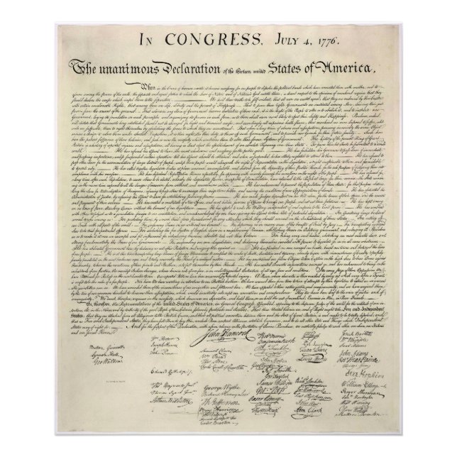 Foto EEUU Declaración de Independencia 1823 (Frente)