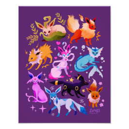 Foto Eeveelutions dark purple print