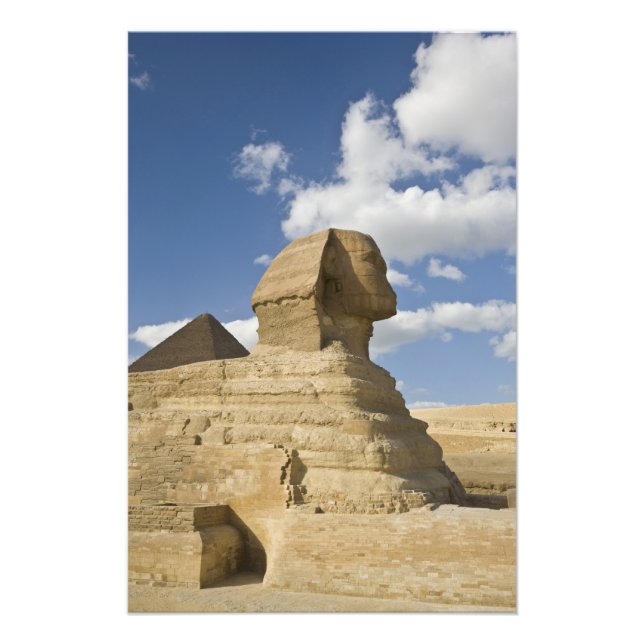 Foto Egipto, Giza. La gran Esfinge se eleva sobre la (Frente)