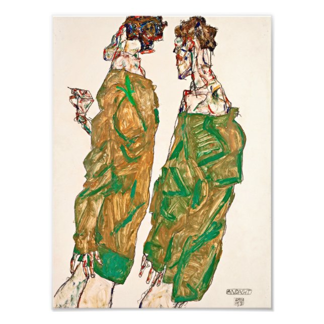 Foto Egon Schiele - Devoción (Frente)