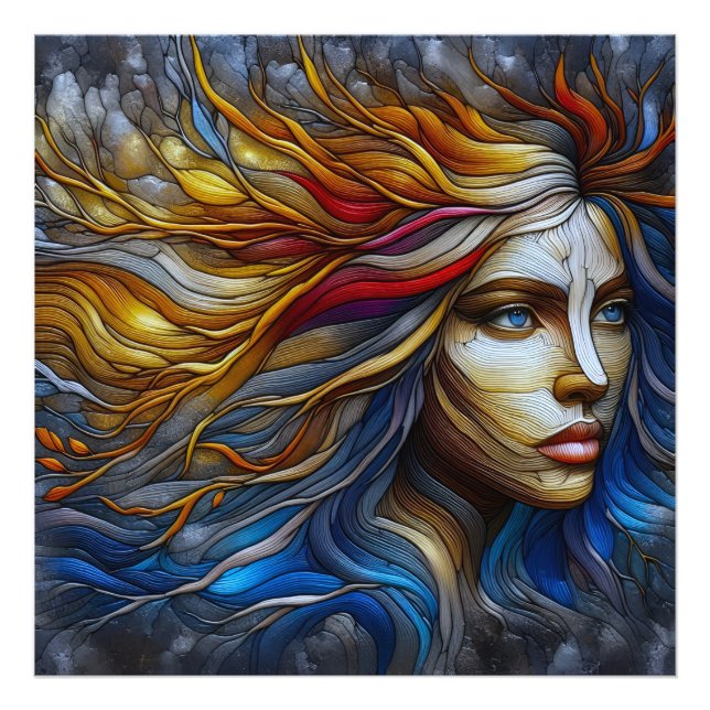 Foto El abrazo de la naturaleza - Era IA (Frente)