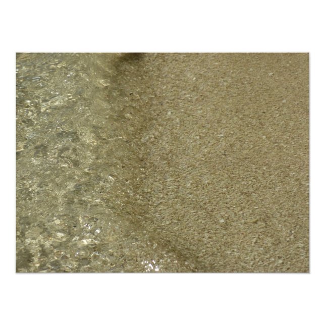 Foto El agua en la playa II Resumen fotografía de la na (Frente)