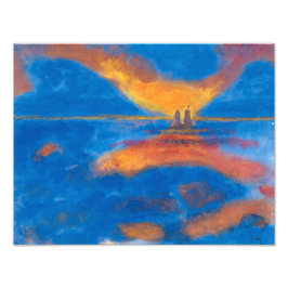 Foto El amanecer en el mar | Emil Nolde |