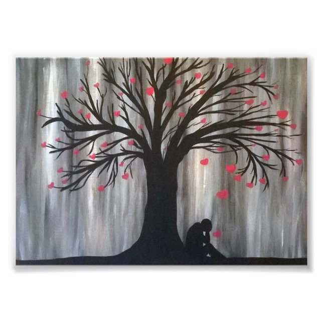 Foto El amor desciende 5 veces 7 veces la impresión (Frente)