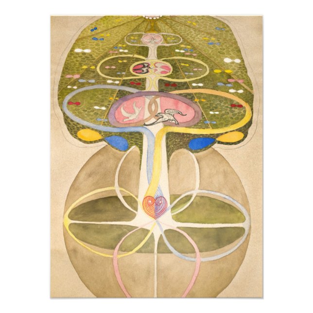 Foto El árbol del conocimiento por Hilma af Klint (Frente)