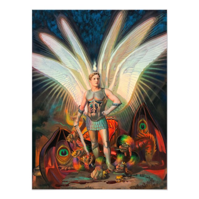 Foto El Arcángel Michael derrota al dragón (Frente)