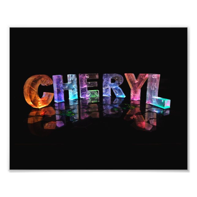 Foto El asombroso nombre de Cheryl en las luces 3D (Frente)