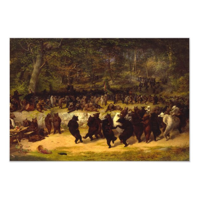 Foto El baile del oso, 1870, de William Holbrook Beard (Frente)