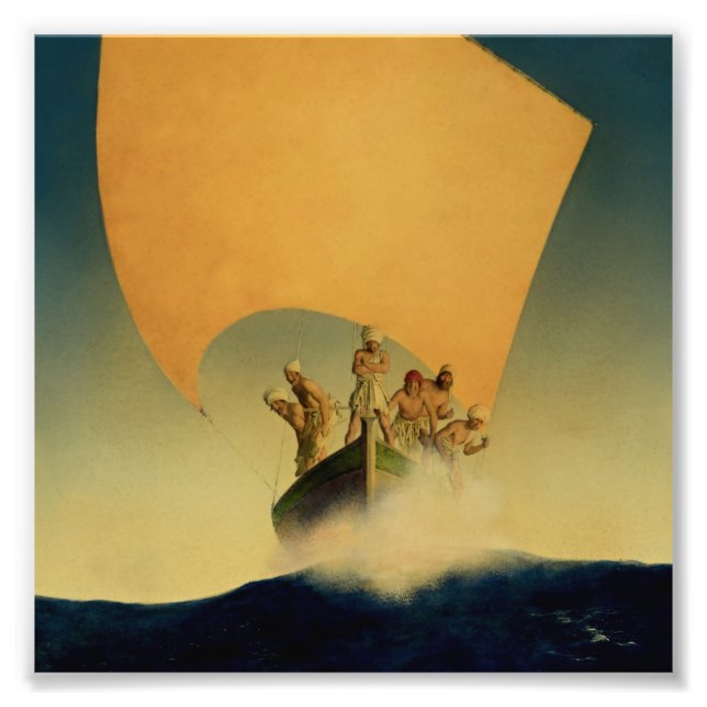 Foto “El barco pirata” de Maxfield Parrish (Frente)