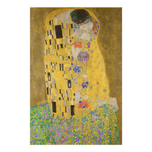 Foto El Beso, Pintura al Óleo Art Nouveau, Gustav Klimt