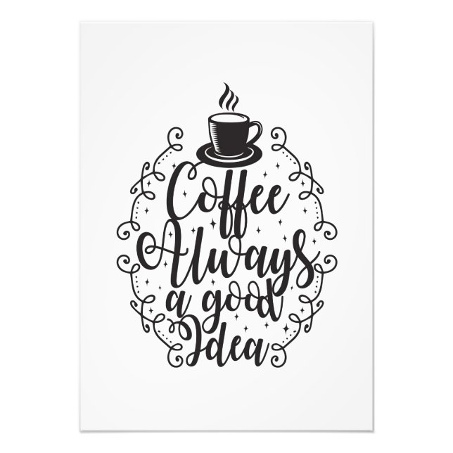 Foto El Café Para Amantes Del Café Siempre Es Una Buena (Frente)