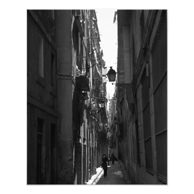 Foto El Callejon Photo Print (Barcelona, España) (Frente)