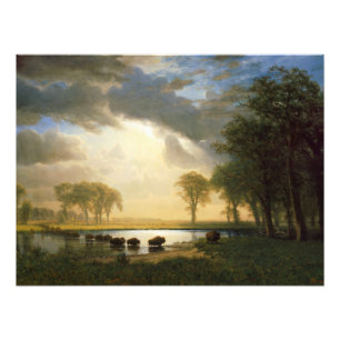 Foto El camino de búfalo, 1867 por Albert Bierstad