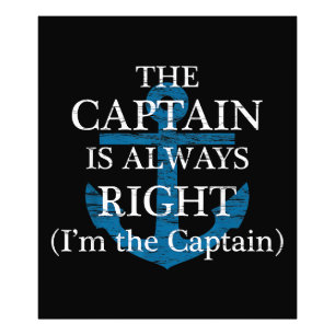 Foto El capitán siempre tiene razón y yo soy el capitán