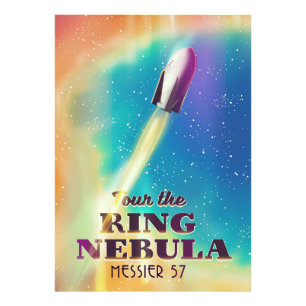 Foto El cartel de viaje espacial de la Nebulosa del Ani