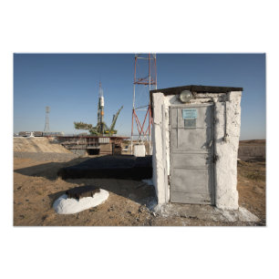 Foto El cohete Soyuz poco después de su llegada