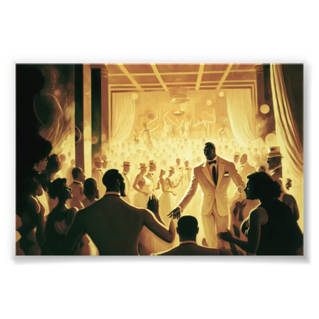 Foto El Cotton Club, Frameable, Art Print, Black Art (Frente)