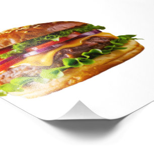 Foto El delicioso y apetitoso thic de hamburguesa apila