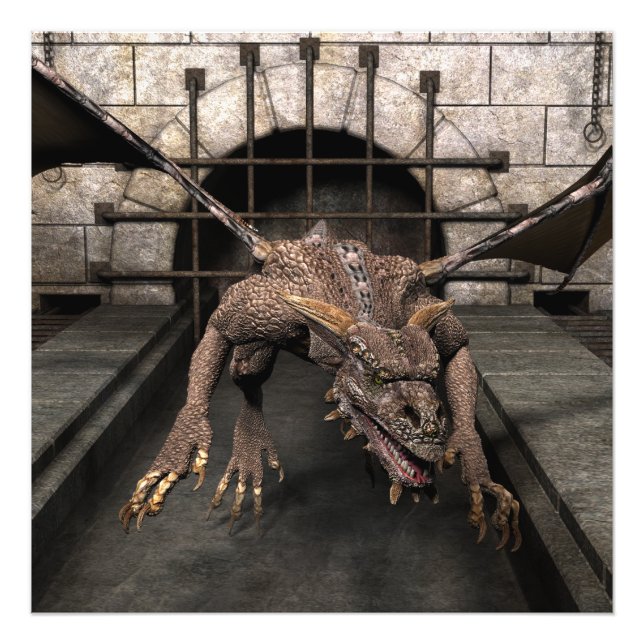 Foto El Dragón Final Muerto Está Buscando Alguna Cena - (Frente)