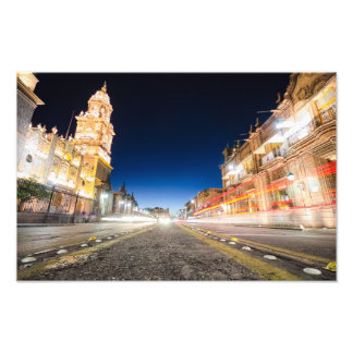 Foto El estado de Morelia Michoacán de noche