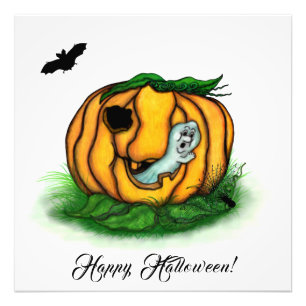 Foto El fantasma de Halloween , Bat , Ghost y Spider